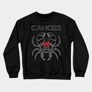 Cancer | Evil Red Eyed Crab Crewneck Sweatshirt